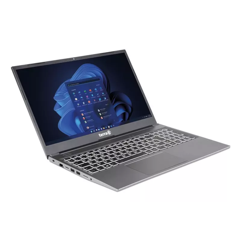 TERRA 1517R Intel® Core™ i3 i3-1315U Laptop 39,6 cm (15,6 Zoll) Full HD 8 GB DDR4-SDRAM 500 GB SSD Wi-Fi 6 (802.11ax) Windows 11 Pro Deutsch Grau
