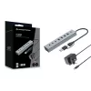 Conceptronic HUBBIES20GP 7-Port USB 3.0 Hub mit Netzteil, 5Gbps, USB-C x 3, USB-A x 4