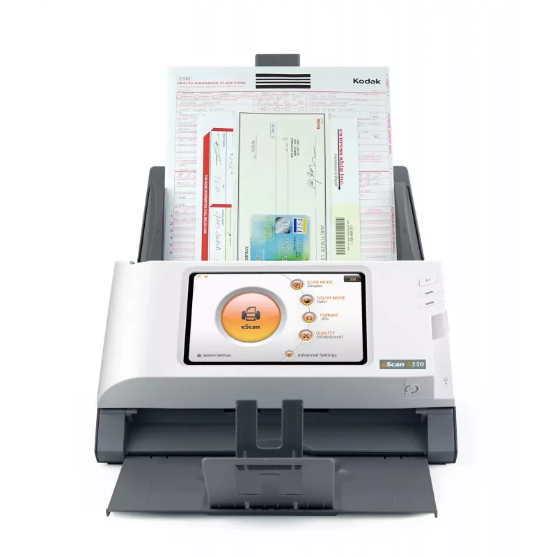 Plustek eScan A350 Essential ADF-Scanner 600 x 600 DPI A4 Schwarz, Weiß