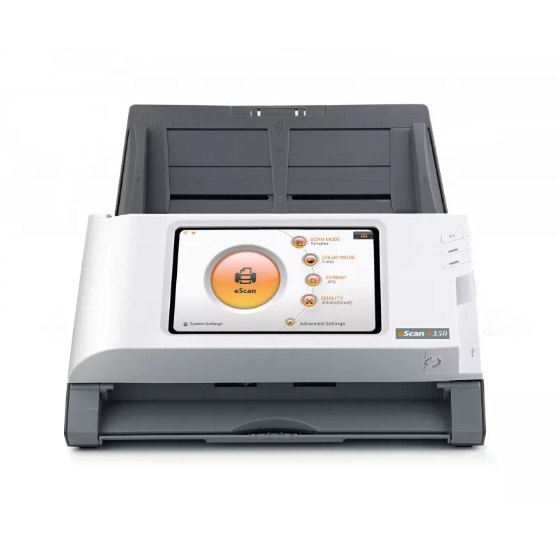 Plustek eScan A350 Essential ADF-Scanner 600 x 600 DPI A4 Schwarz, Weiß