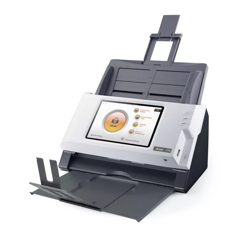 Plustek eScan A350 Essential ADF-Scanner 600 x 600 DPI A4 Schwarz, Weiß