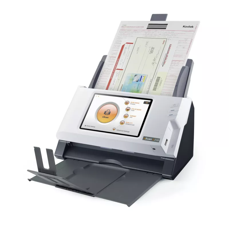 Plustek eScan A350 Essential ADF-Scanner 600 x 600 DPI A4 Schwarz, Weiß