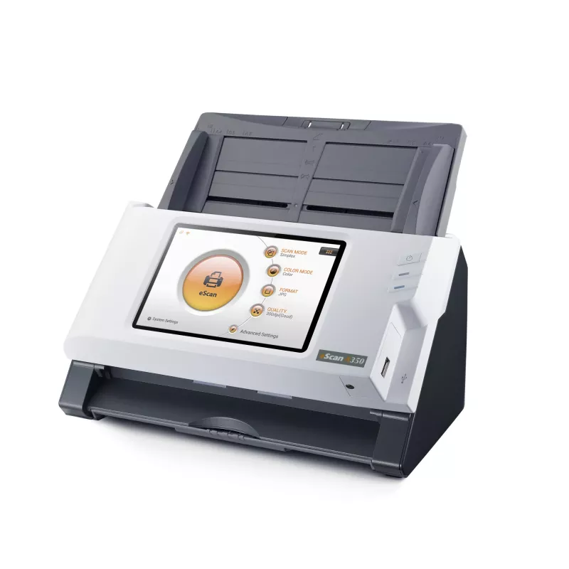 Plustek eScan A350 Essential ADF-Scanner 600 x 600 DPI A4 Schwarz, Weiß