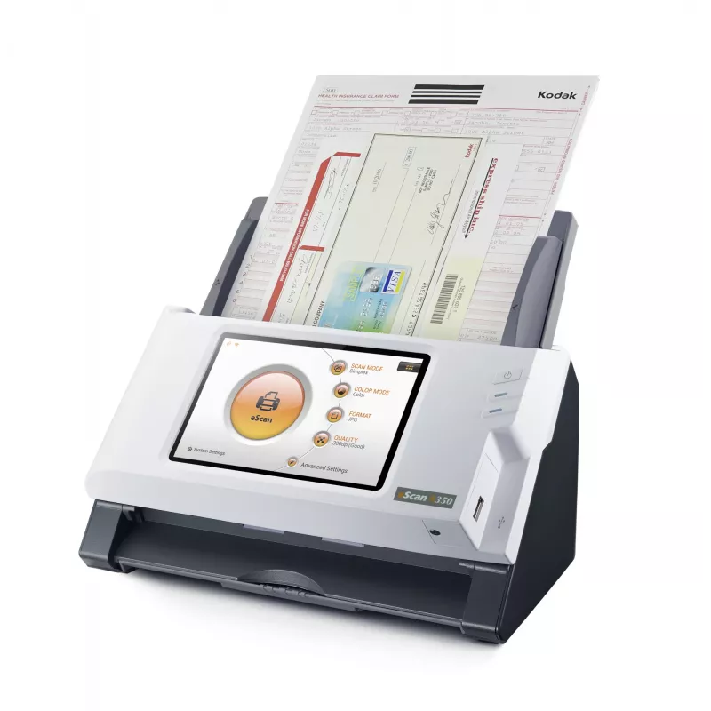 Plustek eScan A350 Essential ADF-Scanner 600 x 600 DPI A4 Schwarz, Weiß
