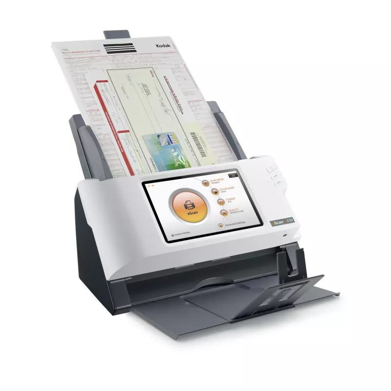 Plustek eScan A350 Essential ADF-Scanner 600 x 600 DPI A4 Schwarz, Weiß