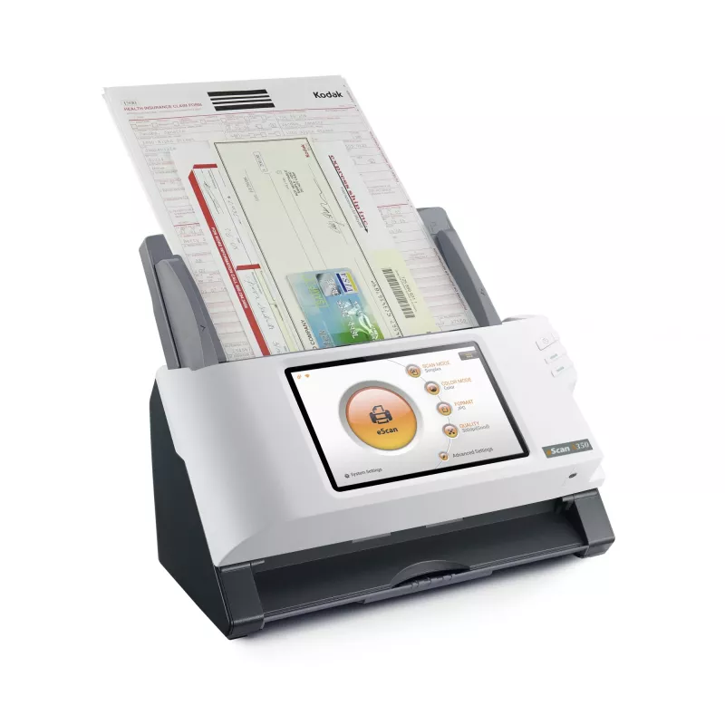 Plustek eScan A350 Essential ADF-Scanner 600 x 600 DPI A4 Schwarz, Weiß
