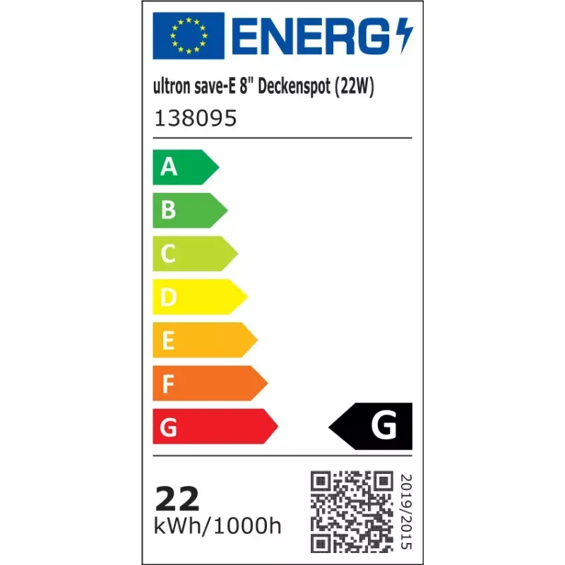 Energiesparlampe Ultron 138095 22 W 4000 K