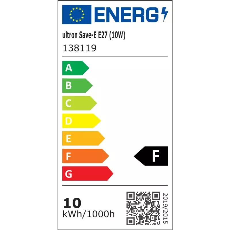 Energiesparlampe Ultron 138119 10 W E27 3000 K