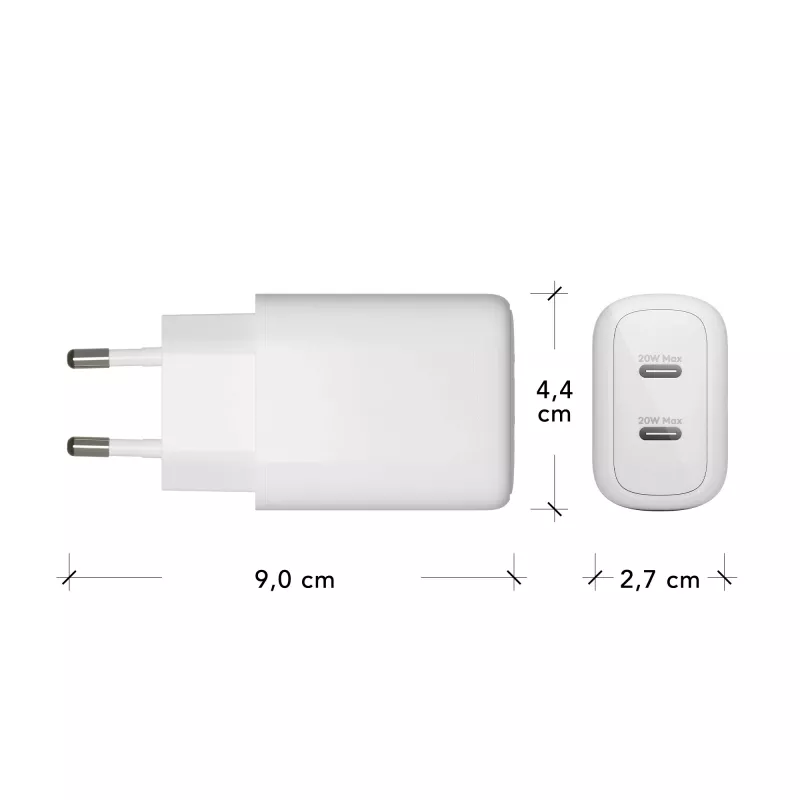 dbramante1928 re-charge Pro - EU Wandladegerät 2x USB-C 20W - W