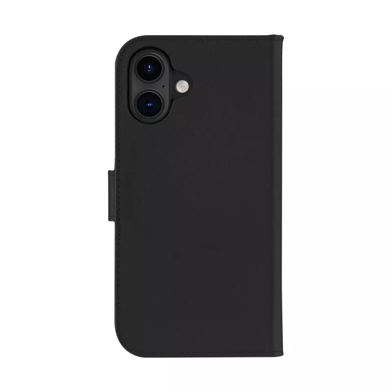 Folio-Lederhülle dbramante1928 Lynge MagSafe für iPhone 16 Plus – Schwarz, 3 Kartenfächer, 6,7 Zoll
