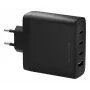 dbramante1928 re-charge IT EU Wandladegerät — 3× USB-C (insgesamt 140 W) + 1× USB-A, Innenbereich, AC, Schwarz