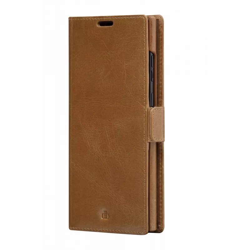 Folio-Hülle dbramante1928 Lynge für Samsung Galaxy S22 Ultra, tan, unterstützt Bildschirme bis zu 17,3 cm (6,8 Zoll), Tischständer