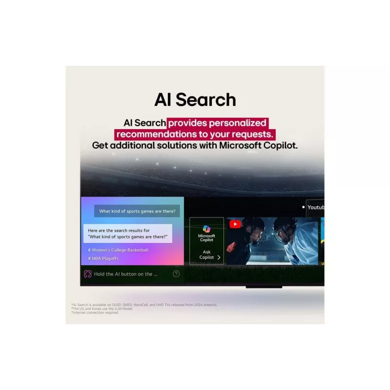 LG UHD AI 65UA75003LA TV 165,1 cm (65 Zoll) 4K Ultra HD Smart TV Wi-Fi Schwarz