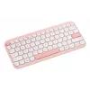 Kabellose ASUS Marshmallow KW100 75%-Bluetooth-Tastatur — QWERTZ Deutsch, Scherenschalter, Pink