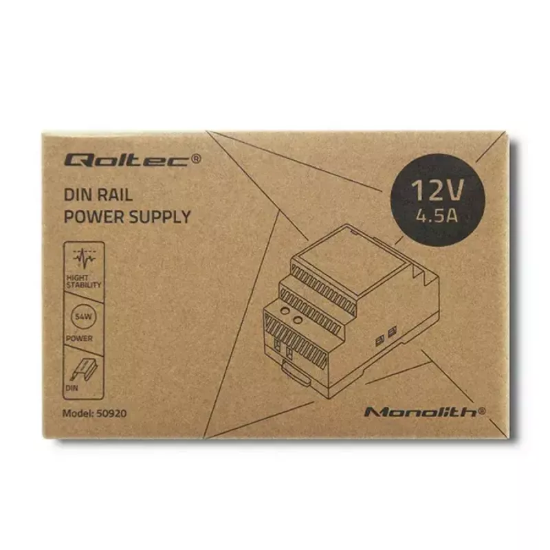 DIN-Schienen-Netzteil QOLTEC 50920, einphasig, für Industrieanlagen
