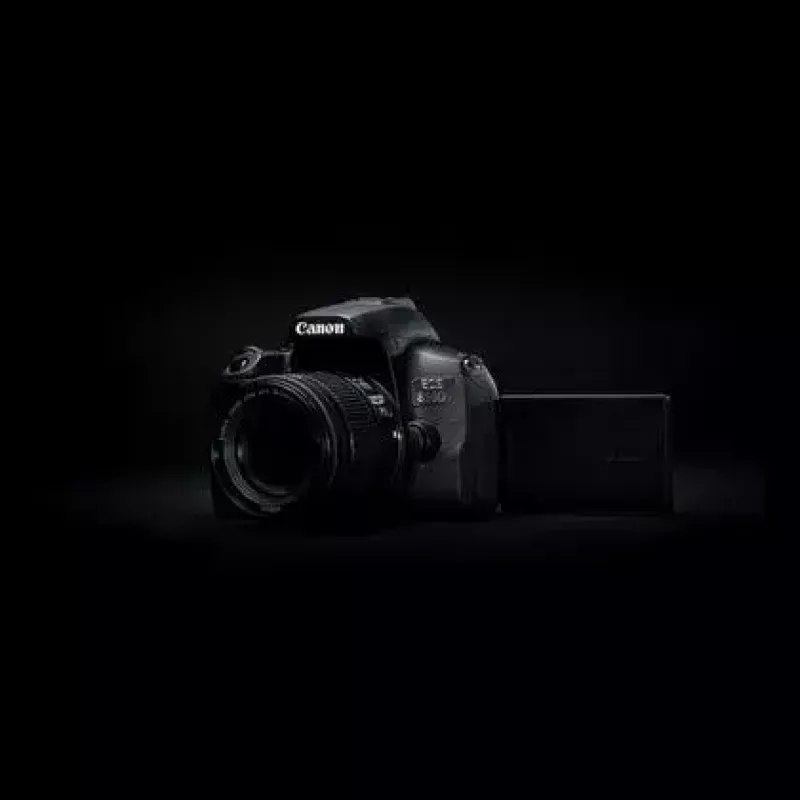 Canon EOS 850D SLR Kamera-Kit 24,1 MP CMOS 6000 x 4000 Pixel Schwarz