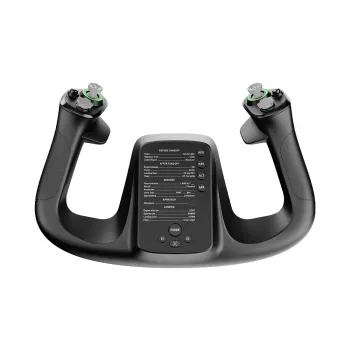 Flight base MOZA MFY YOKE — schwarzer Flugbasis aus ABS und legiertem Stahl, 142,5×202×313 mm