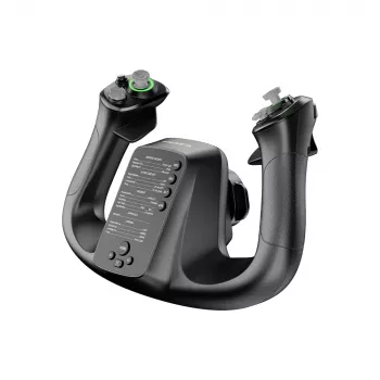 Flight base MOZA MFY YOKE — schwarzer Flugbasis aus ABS und legiertem Stahl, 142,5×202×313 mm