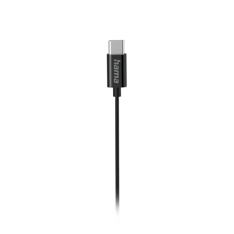 Hama Curly Headset Kabelgebunden In-Ear Anrufe/Musik USB Typ-C Schwarz
