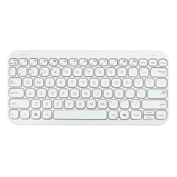 Kabellose Bluetooth-Tastatur ASUS KW100 Marshmallow – 75-%-Layout, QWERTZ, Scherenschalter, Weiß