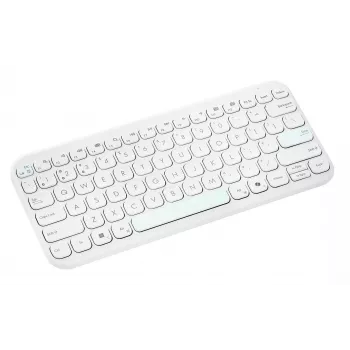 Kabellose Bluetooth-Tastatur ASUS KW100 Marshmallow – 75-%-Layout, QWERTZ, Scherenschalter, Weiß