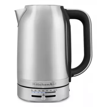 KitchenAid 5KEK1701ESX Wasserkocher 1,7 l 2400 W Schwarz, Edelstahl