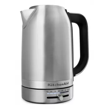 KitchenAid 5KEK1701ESX Wasserkocher 1,7 l 2400 W Schwarz, Edelstahl