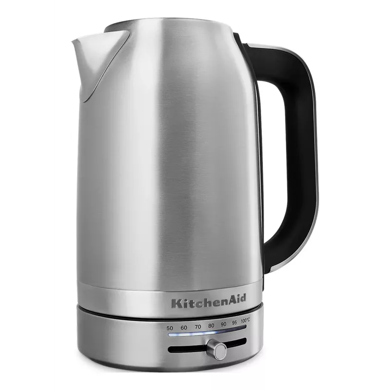 KitchenAid 5KEK1701ESX Wasserkocher 1,7 l 2400 W Schwarz, Edelstahl