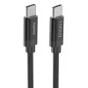 Hama Fabric USB-Kabel USB 2.0 3 m USB C Schwarz