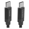 Hama Fabric USB-Kabel USB 2.0 3 m USB C Schwarz