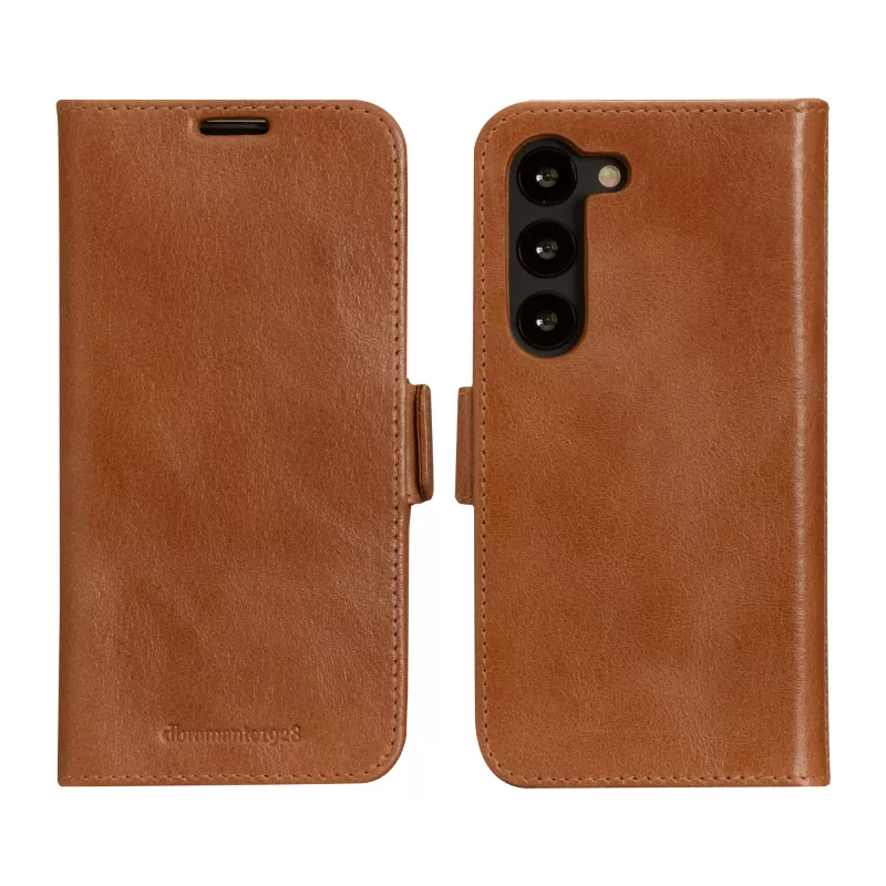 Folio-Handyhülle dbramante1928 Lynge für Samsung Galaxy S23, Leder, braun, 6,1 Zoll Bildschirm, 3 Kartenfächer
