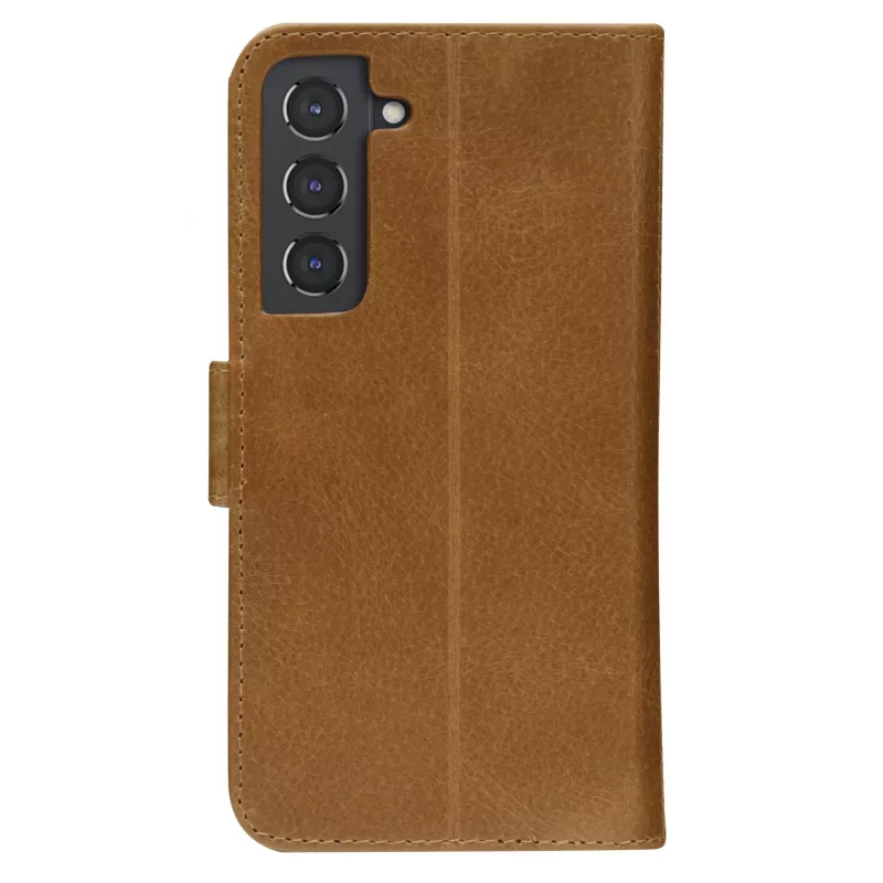 Folio-Handyhülle dbramante1928 Copenhagen schlank für Samsung Galaxy S22, 6,1 Zoll Bildschirm, Tan, Tischaufsteller