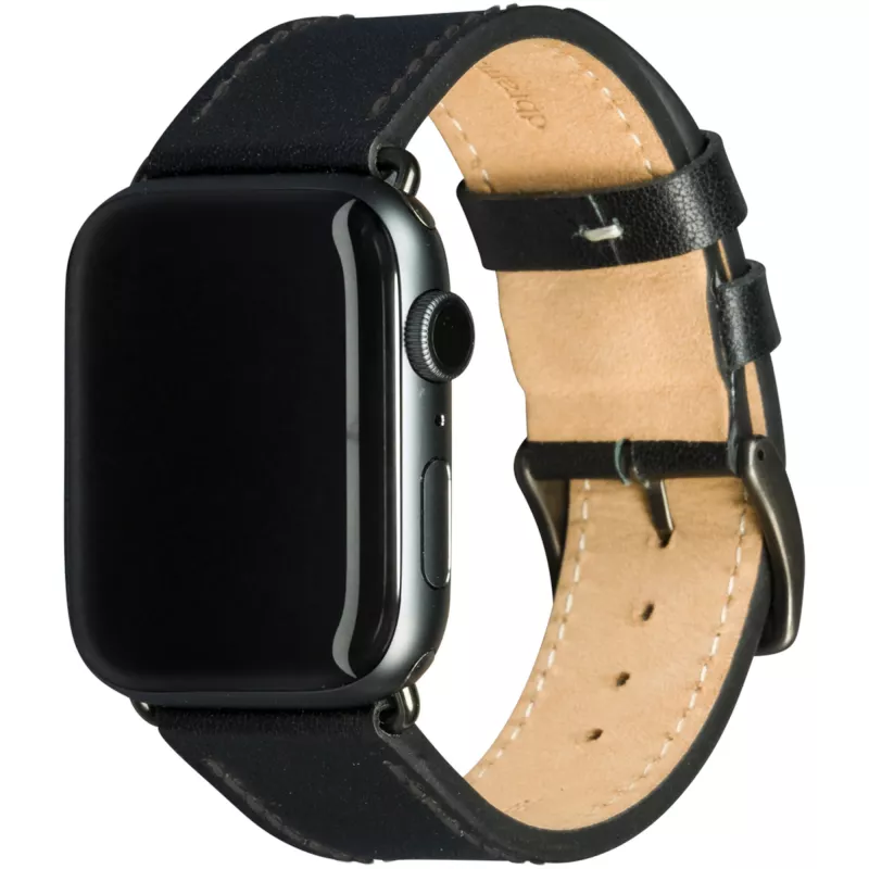 dbramante1928 Copenhagen - Watch Strap 44mm - Schwarz/Space Grey