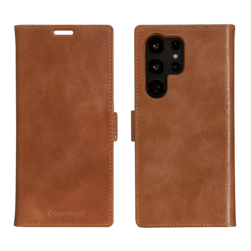 Folio-Telefonhülle dbramante1928 Lynge für Samsung Galaxy S23 Ultra, tan, 3 Kartenfächer, passend für 17,3 cm (6,8 Zoll) Bildschirm