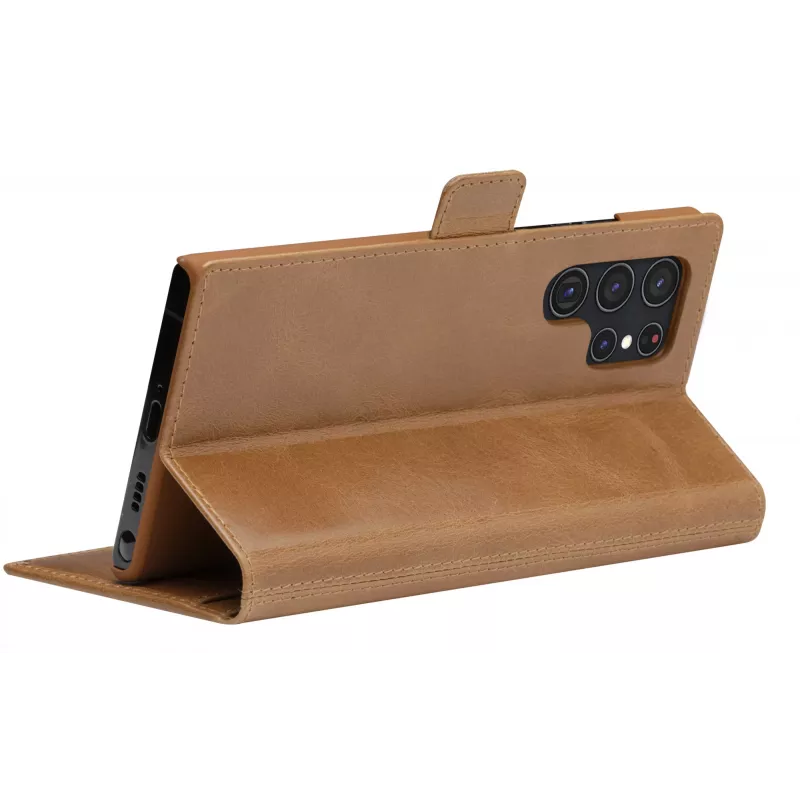 Folio-Hülle dbramante1928 Copenhagen schlank für Samsung Galaxy S22 Ultra, 6,8-Zoll-Bildschirm, Tan