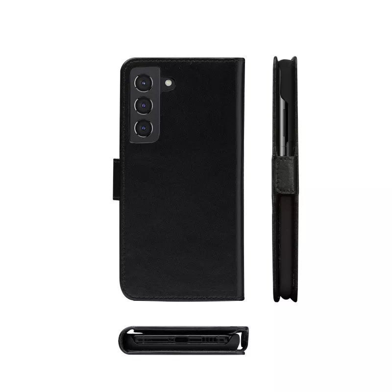 Wallet Case dbramante1928 Lynge für Samsung Galaxy S21+ (6,7 Zoll, schwarz) mit 3 Kartenfächern