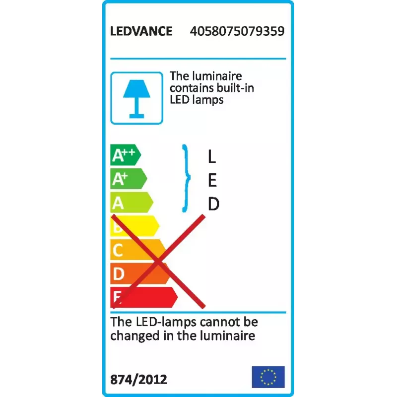 Deckenleuchte LEDVANCE DL schlank SQ 210 18 W 4000 K WT — quadratisch, 225×225×30 mm, kaltweiß