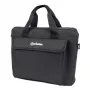 Manhattan London Laptoptasche 12,5 Zoll, Top-Loader, Schwarz, LOW COST, Zubehörfach, Schultergurt (abnehmbar), Notebook-Tasche, Drei Jahre Garantie