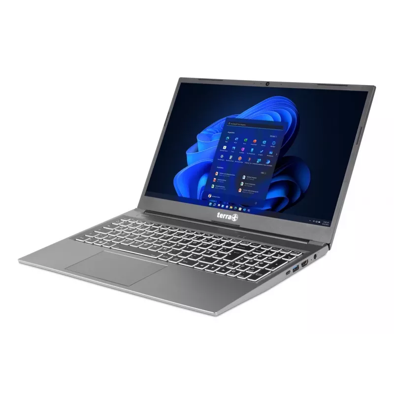 TERRA Mobile 1517R Intel® Core™ i5 i5-1334U Laptop 39,6 cm (15,6 Zoll) Full HD 16 GB DDR4-SDRAM 1 TB SSD Wi-Fi 6 (802.11ax) Windows 11 Pro Deutsch Grau