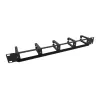 Equip 19-Zoll-Rack-Montage-Kabelmanagement-Panel, Schwarz