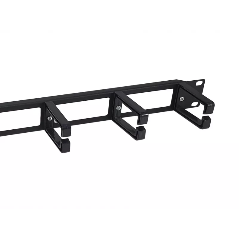 Equip 19-Zoll-Rack-Montage-Kabelmanagement-Panel, Schwarz