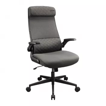 Büro-/Gaming-Stuhl Cougar Stryder — Sitz und Rückenlehne aus Stoff, grau, Stellfläche 710 × 675 mm, Höhe min. 115 cm