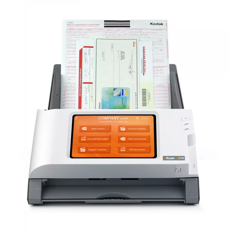 Plustek eScan A350 Enterprise ADF + Scanner mit manuellem Einzug 600 x 600 DPI A4 Schwarz, Weiß