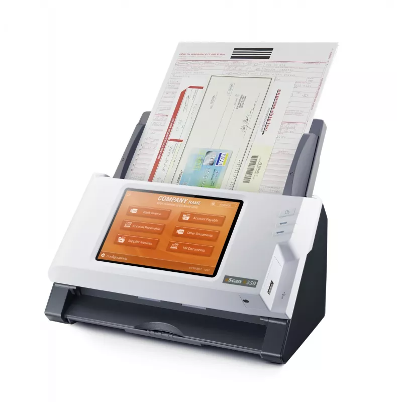 Plustek eScan A350 Enterprise ADF + Scanner mit manuellem Einzug 600 x 600 DPI A4 Schwarz, Weiß