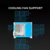 Mini Tower PC-Gehäuse Cougar FV150 ARGB Weiß — Micro-ATX / Mini-ITX, Seitenfenster, 2x120mm + 1x120mm Lüfter, 2,5 Zoll & 3,5 Zoll Einschübe