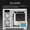 Mini Tower PC-Gehäuse Cougar FV150 ARGB Weiß — Micro-ATX / Mini-ITX, Seitenfenster, 2x120mm + 1x120mm Lüfter, 2,5 Zoll & 3,5 Zoll Einschübe