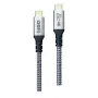 USB-Kabel 2GO 797512 USB 3.2 Gen 2 1,2 m USB C Schwarz Silber