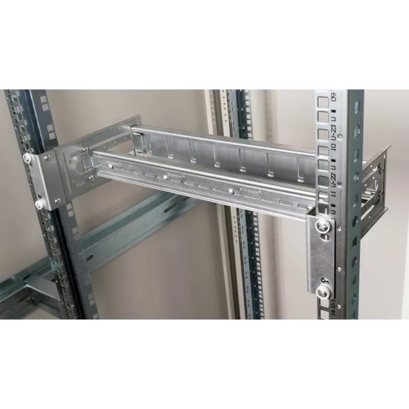 Rack-Schiene EQUIP EZR-DIN-3 — 19 Zoll (48,3 cm) 3HE DIN, RAL7035 grau, Breite 485 mm, Tiefe 150 mm