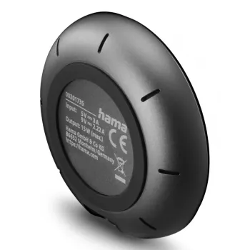 Hama 00201735 mobiles Ladegerät Smartphone Schwarz USB Kabelloses Laden Schnellladung Indoor
