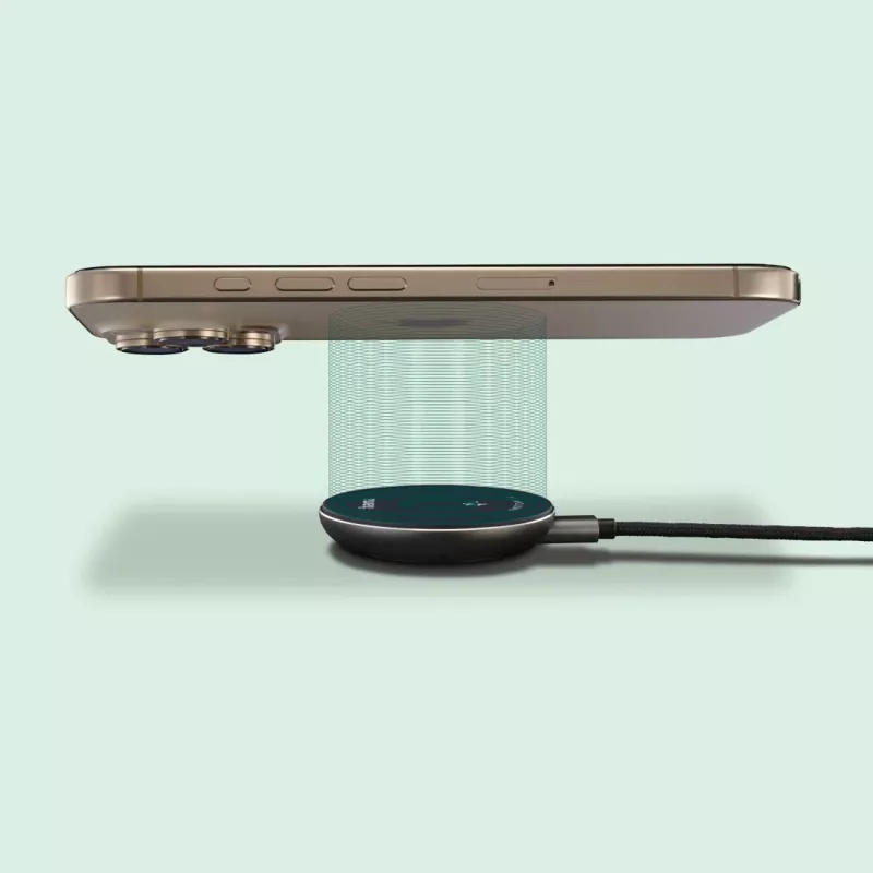 Hama 00201735 mobiles Ladegerät Smartphone Schwarz USB Kabelloses Laden Schnellladung Indoor